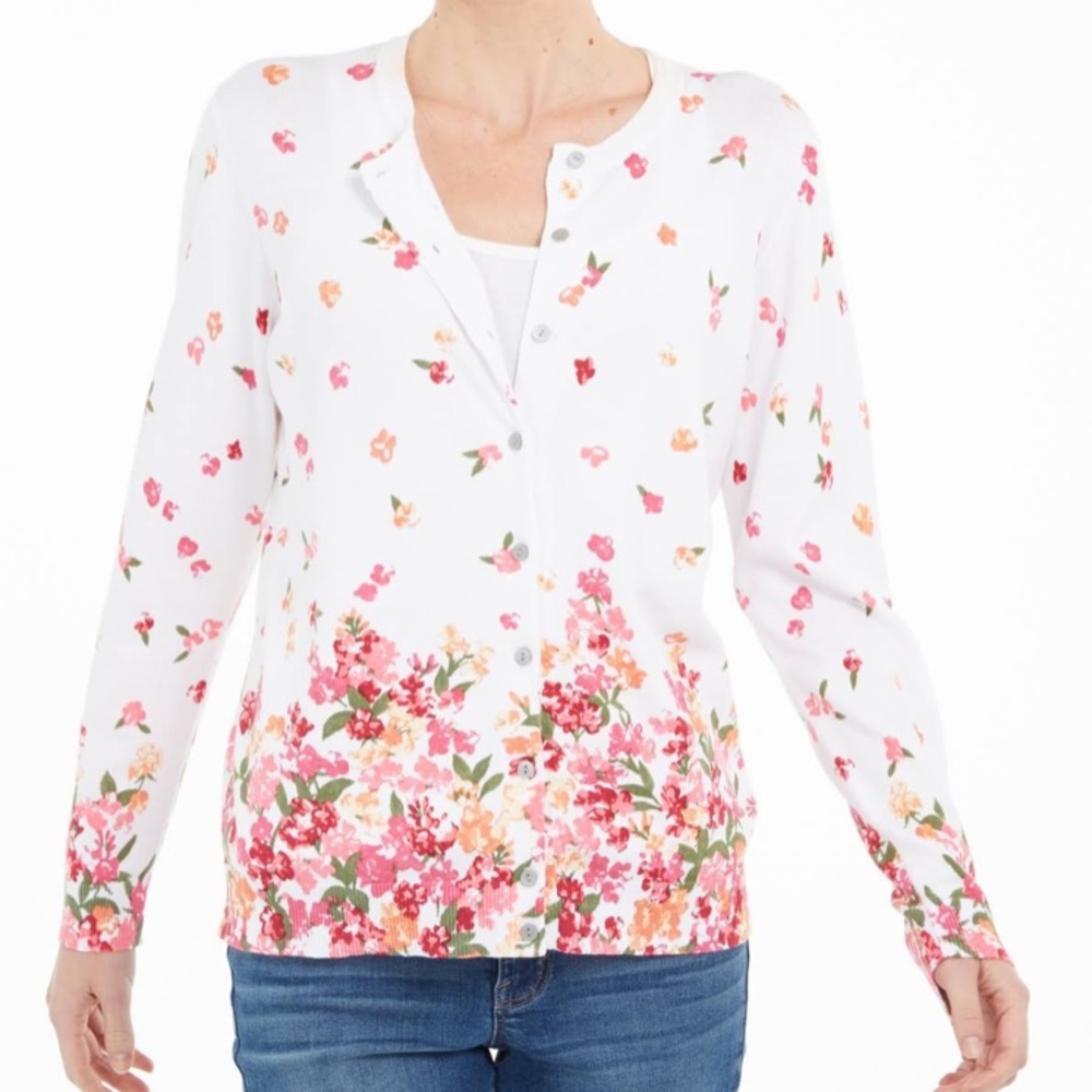 Karen Scott Jersey Cardigan